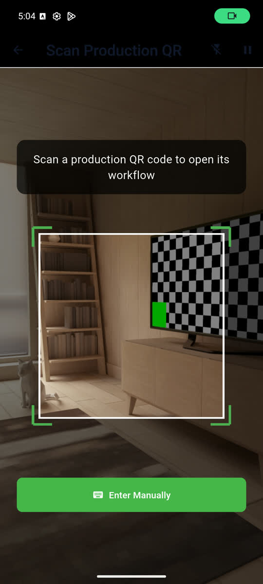 QR scanner with manual entry fallback